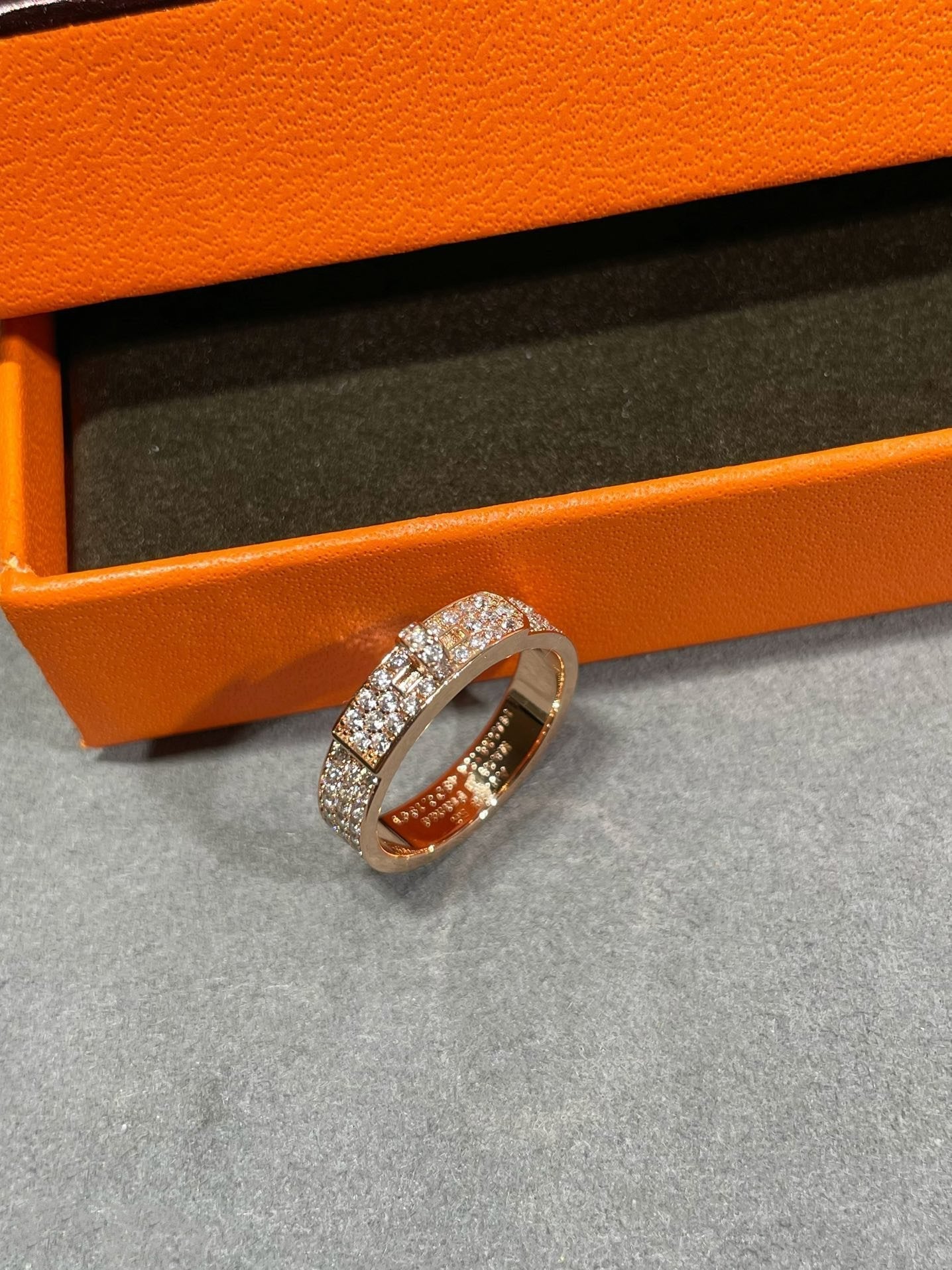 [Vellora Opalyn]KELLY PINK GOLD DIAMOND RING