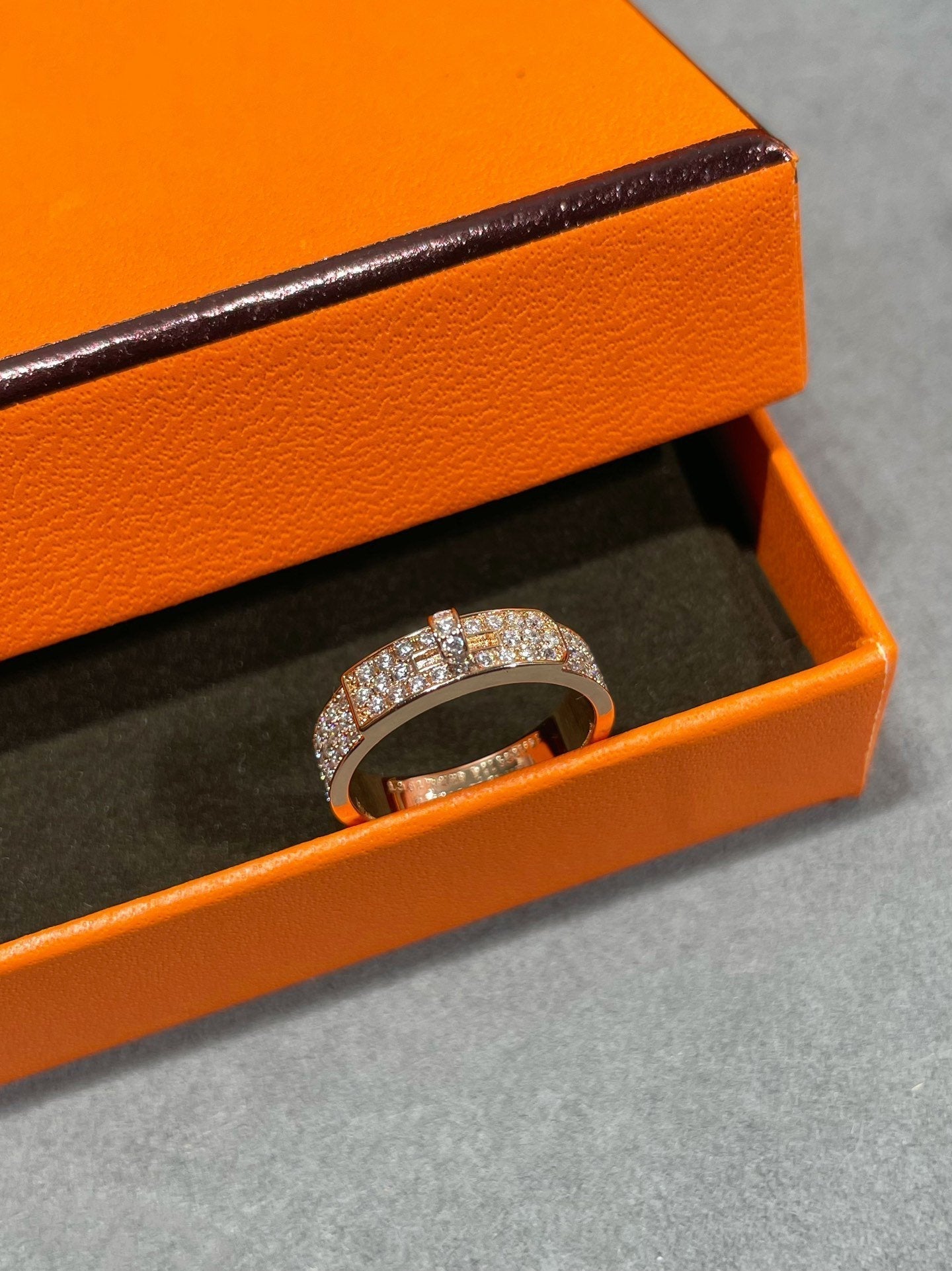 [Vellora Opalyn]KELLY PINK GOLD DIAMOND RING