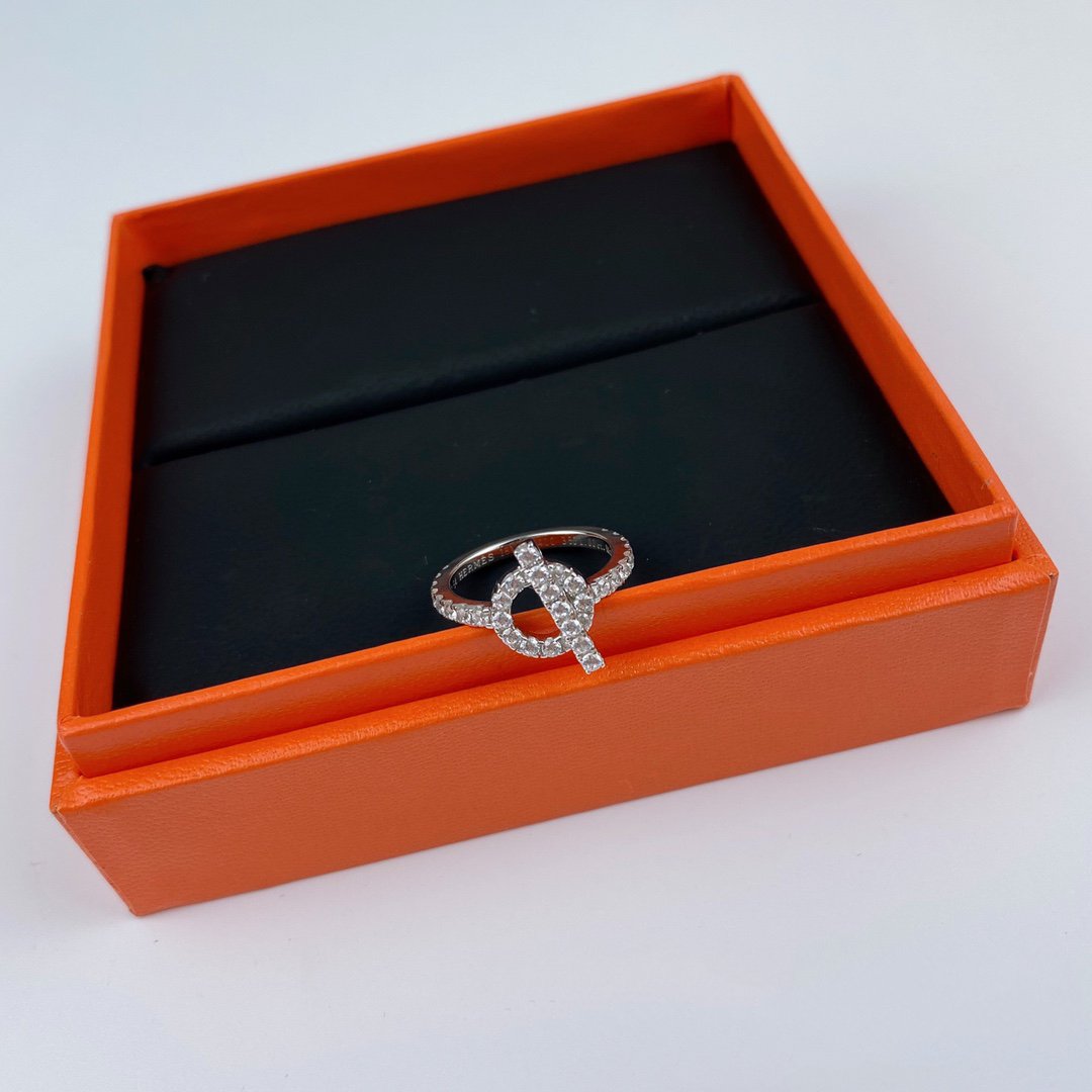 [Vellora Opalyn]ECHAPPEE RING SILVER DIAMOND