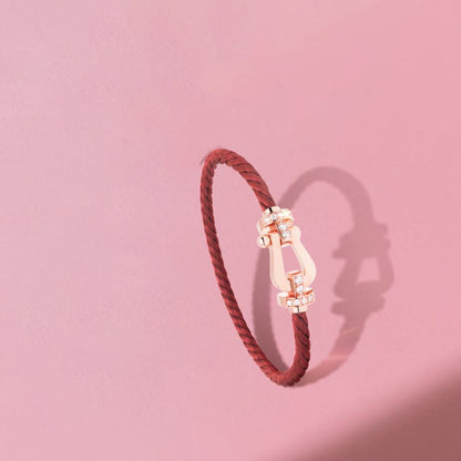 [Vellora Opalyn]FORCE 10 HALF DIAMOND PINK GOLD RED CORDERI LARGE AND MEDIUM MODEL