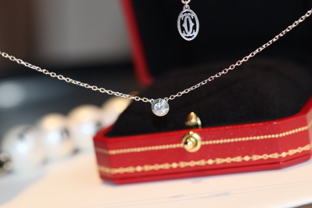 [Vellora Opalyn]DAMOUR DIAMOND NECKLACE