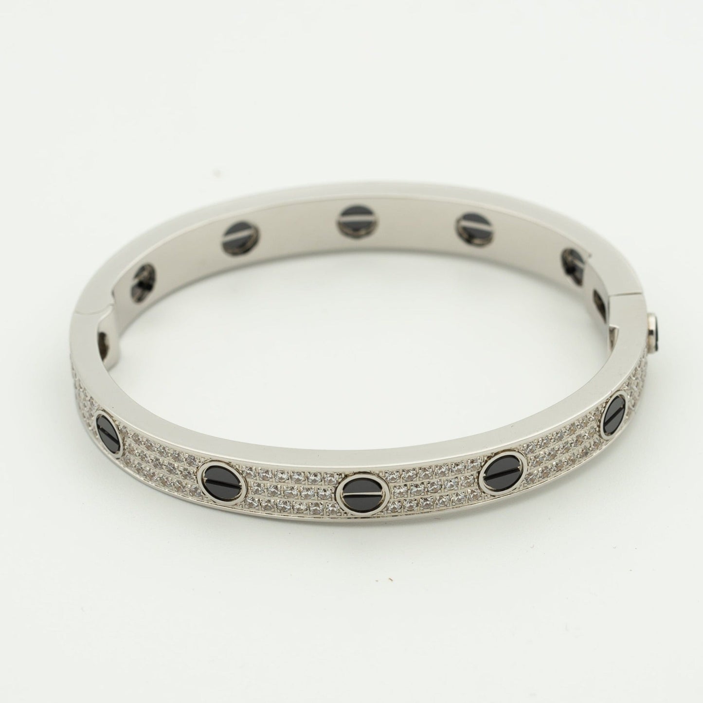 [Vellora Opalyn]LOVE BRACELET 6.1MM DIAMOND-PAVED CERAMIC