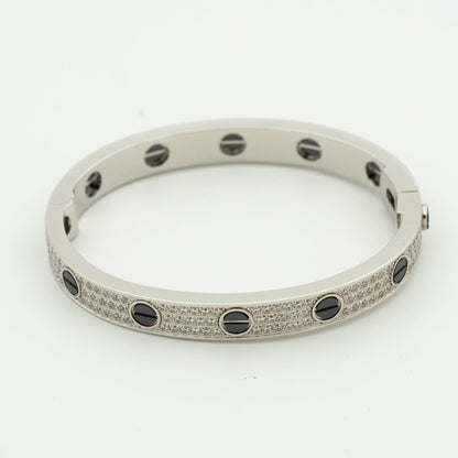 [Vellora Opalyn]LOVE BRACELET 6.1MM DIAMOND-PAVED CERAMIC