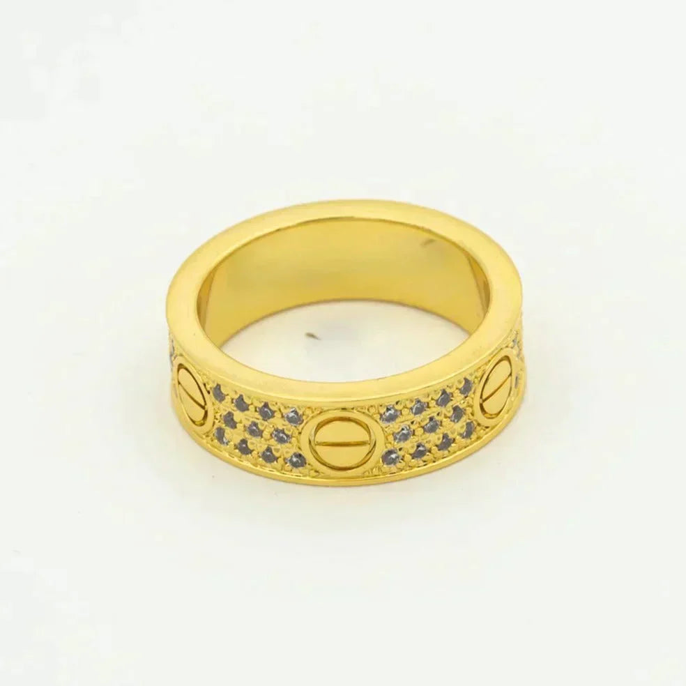 [Vellora Opalyn]LOVE RING 5.5MM DIAMONDS PAVED