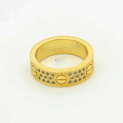 [Vellora Opalyn]LOVE RING 5.5MM DIAMONDS PAVED