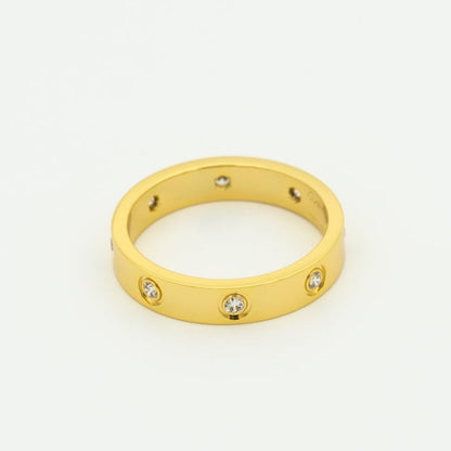 [Vellora Opalyn]LOVE RING 3.6MM 8 DIAMONDS