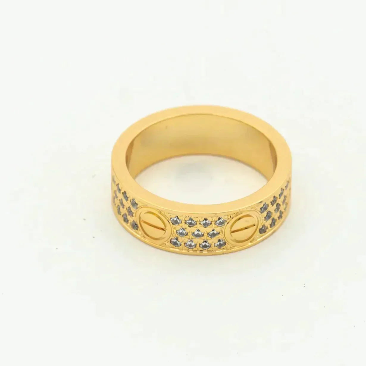 [Vellora Opalyn]LOVE RING 5.5MM DIAMONDS PAVED