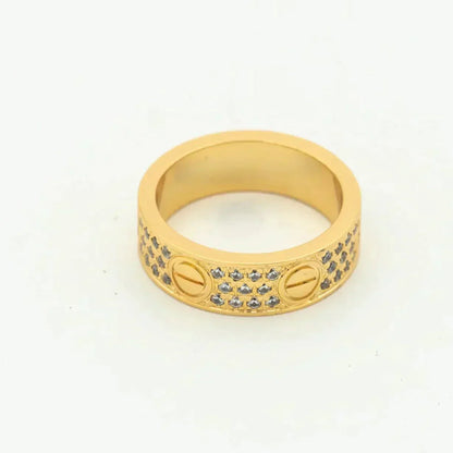 [Vellora Opalyn]LOVE RING 5.5MM DIAMONDS PAVED
