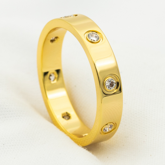 [Vellora Opalyn]LOVE RING 3.6MM 8 DIAMONDS