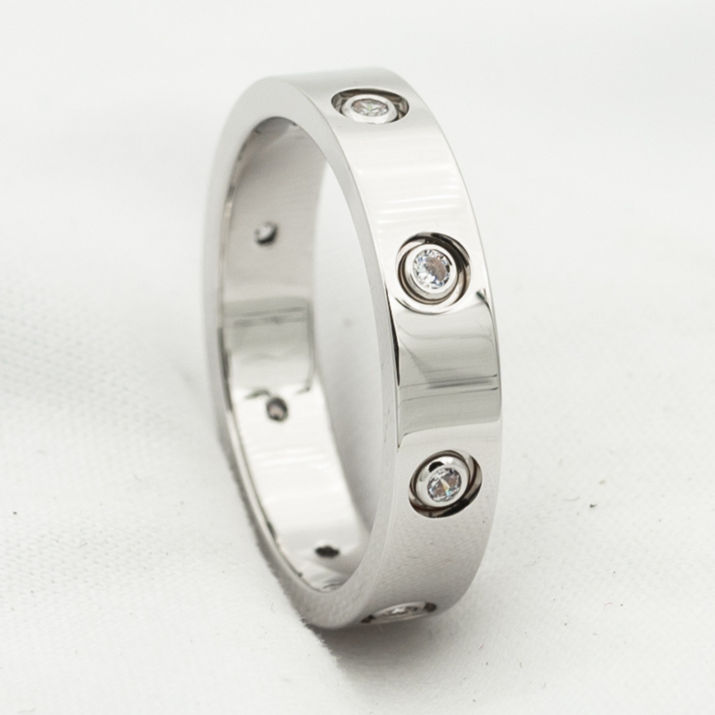 [Vellora Opalyn]LOVE RING 3.6MM 8 DIAMONDS