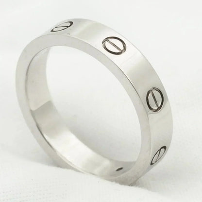 [Vellora Opalyn]LOVE RING 4MM 1 DIAMOND SILVER