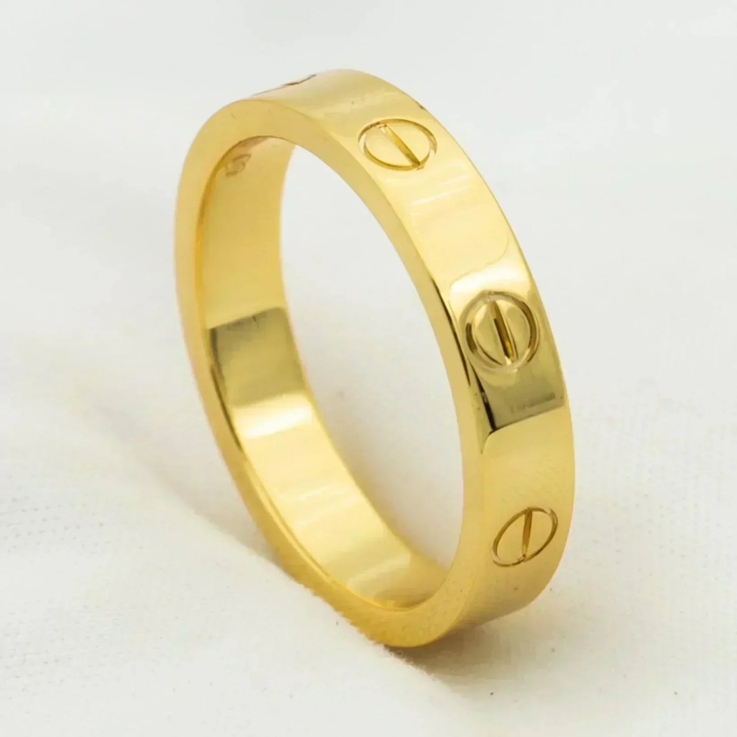 [Vellora Opalyn]LOVE RING 4MM 1 DIAMOND GOLD
