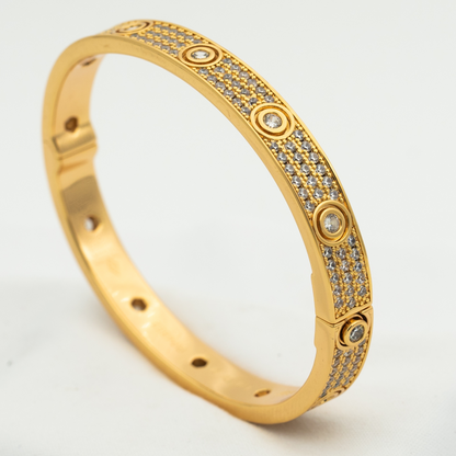 [Vellora Opalyn]LOVE BRACELET 6.1MM DIAMOND-PAVED 10 BIG DIAMONDS
