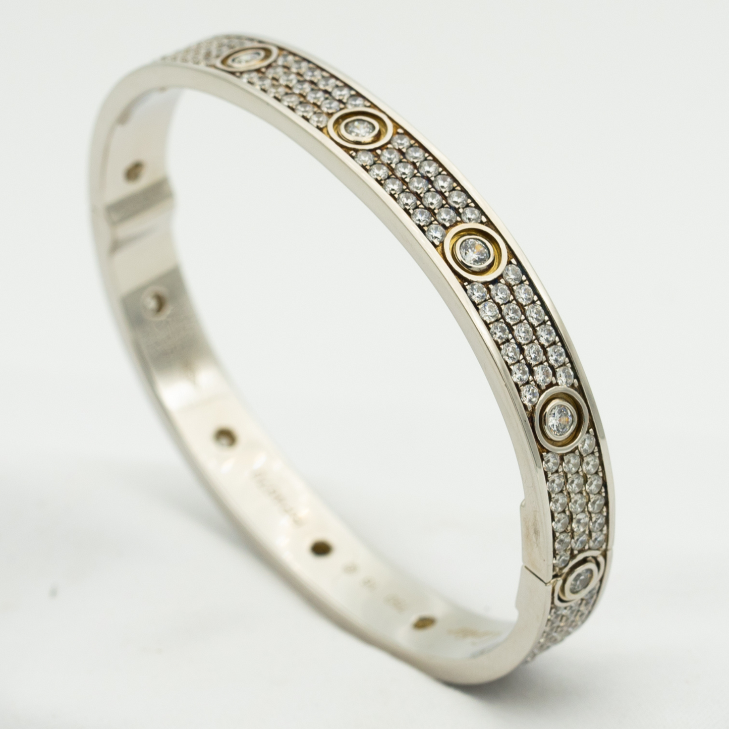 [Vellora Opalyn]LOVE BRACELET 6.1MM DIAMOND-PAVED 10 BIG DIAMONDS