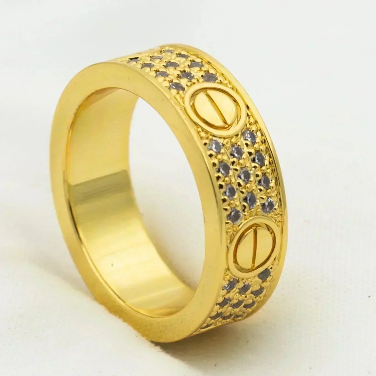 [Vellora Opalyn]LOVE RING 5.5MM DIAMONDS PAVED