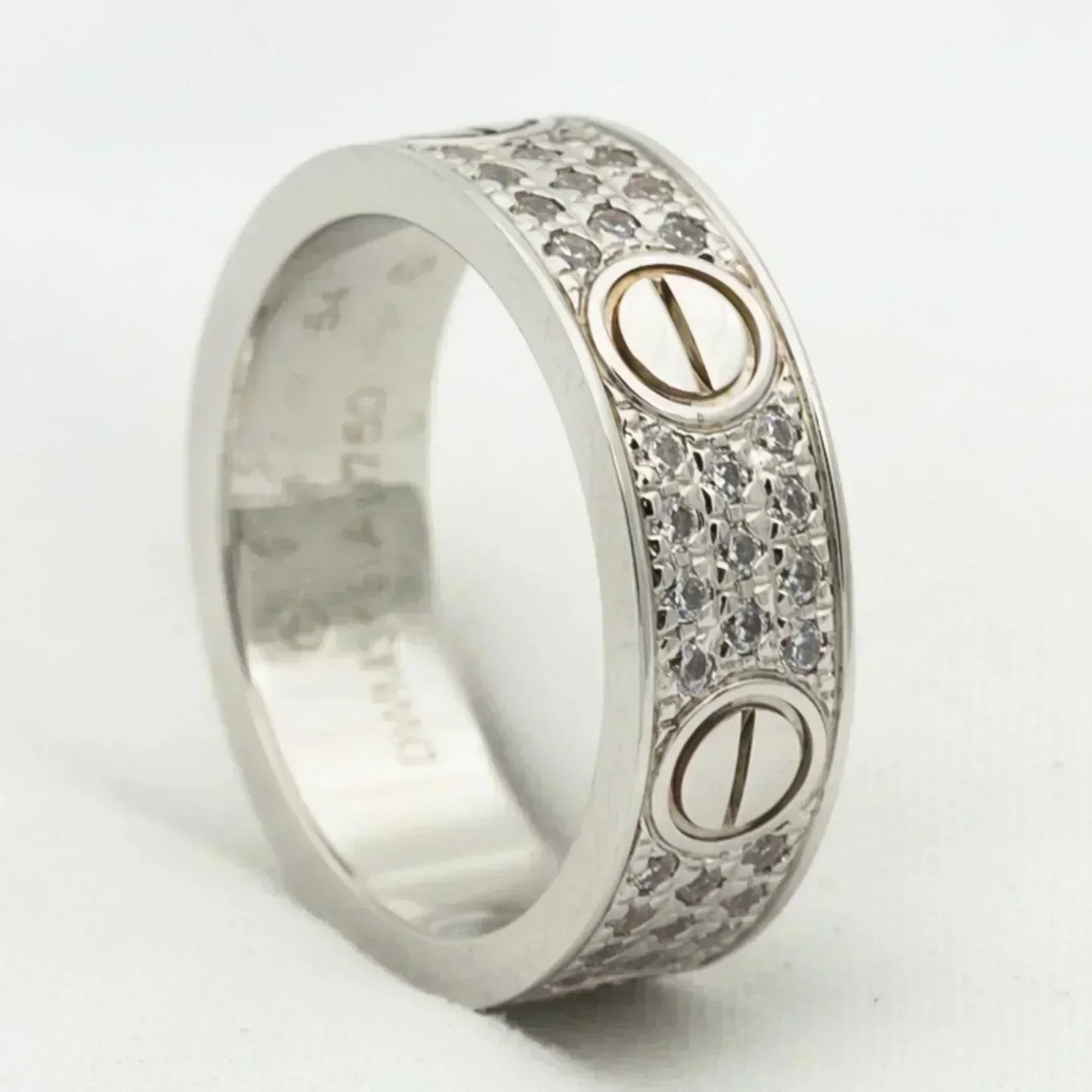 [Vellora Opalyn]LOVE RING 5.5MM DIAMONDS PAVED