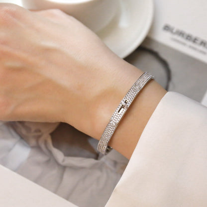 [Vellora Opalyn]KELLY BRACELET DIAMOND PAVED