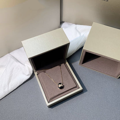[Vellora Opalyn]JEUX DE PINK GOLD DIAMOND NECKLACE