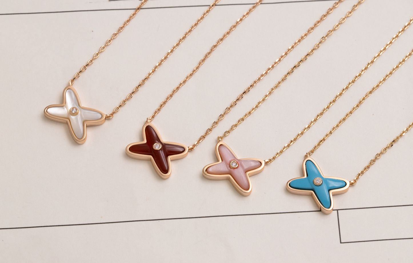 [Vellora Opalyn]JEUX DE NECKLACE 1 DIAMOND