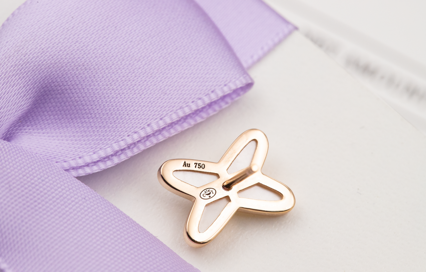 [Vellora Opalyn]JEUX DE WHITE MOP ROSE GOLD DIAMOND EARRINGS
