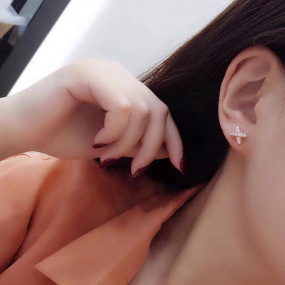 [Vellora Opalyn]JEUX DE GOLD DIAMOND EARRINGS