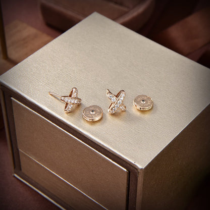 [Vellora Opalyn]JEUX DE GOLD DIAMOND EARRINGS