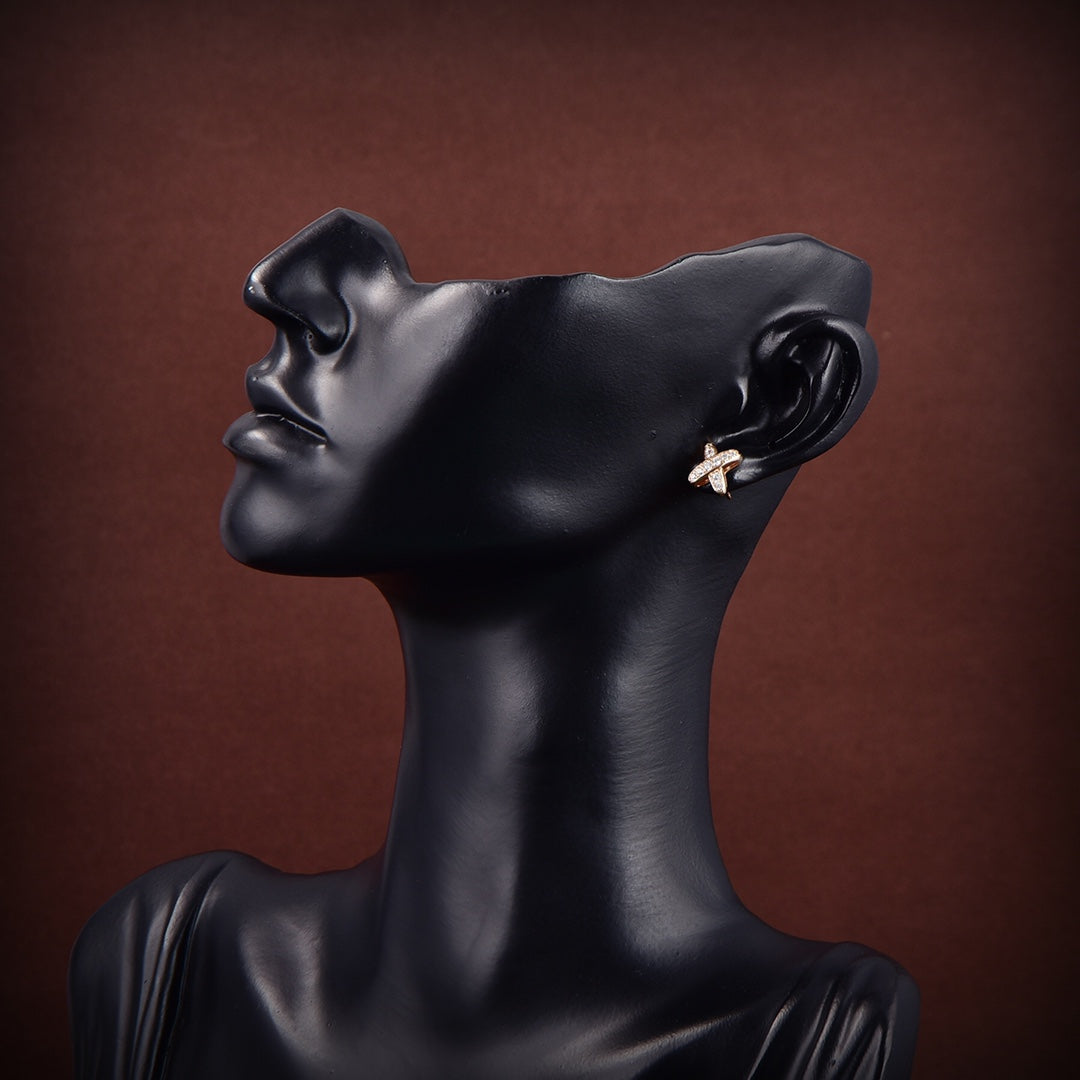 [Vellora Opalyn]JEUX DE GOLD DIAMOND EARRINGS