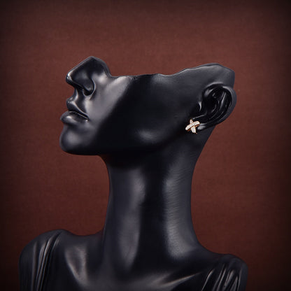 [Vellora Opalyn]JEUX DE GOLD DIAMOND EARRINGS