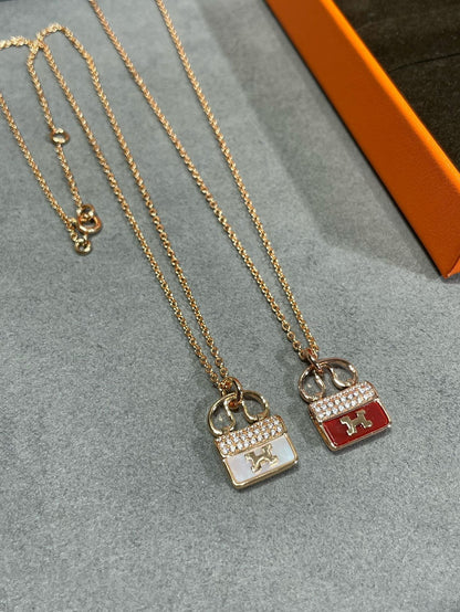[Vellora Opalyn]H CIRCE MOISSANITE PENDANT NECKLACE GOLD
