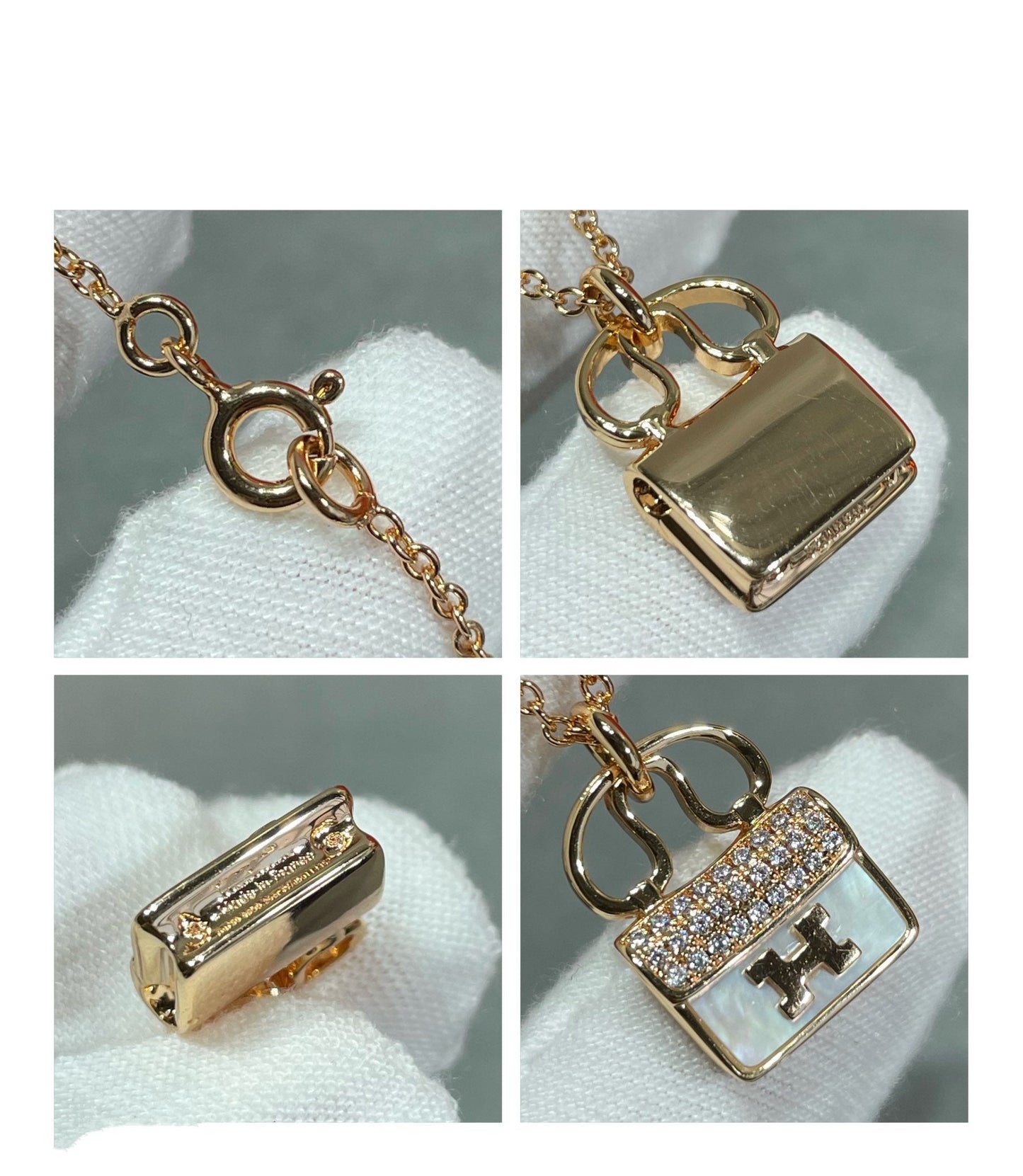 [Vellora Opalyn]H CIRCE MOISSANITE PENDANT NECKLACE GOLD