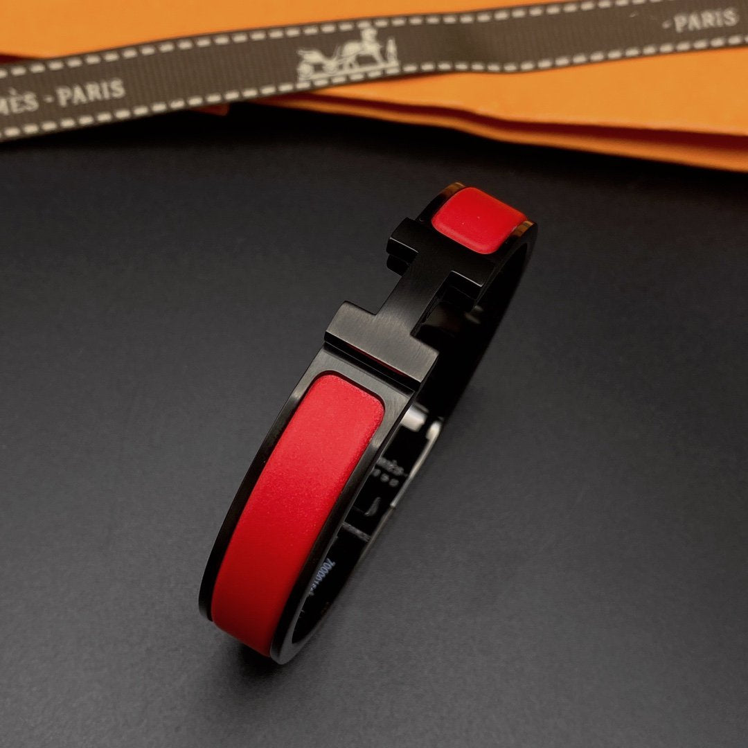 [Vellora Opalyn]CLIC HM SO BLACK RED BRACELET