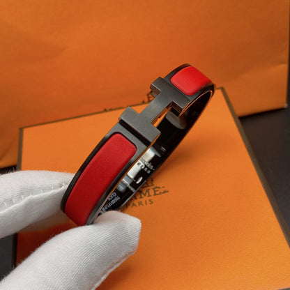 [Vellora Opalyn]CLIC HM SO BLACK RED BRACELET