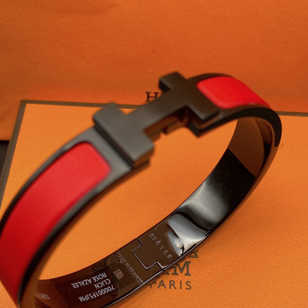 [Vellora Opalyn]CLIC HM SO BLACK RED BRACELET