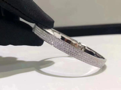 [Vellora Opalyn]HM KELLY BRACELET IN SILVER AND FULL PAVE DIAMOND