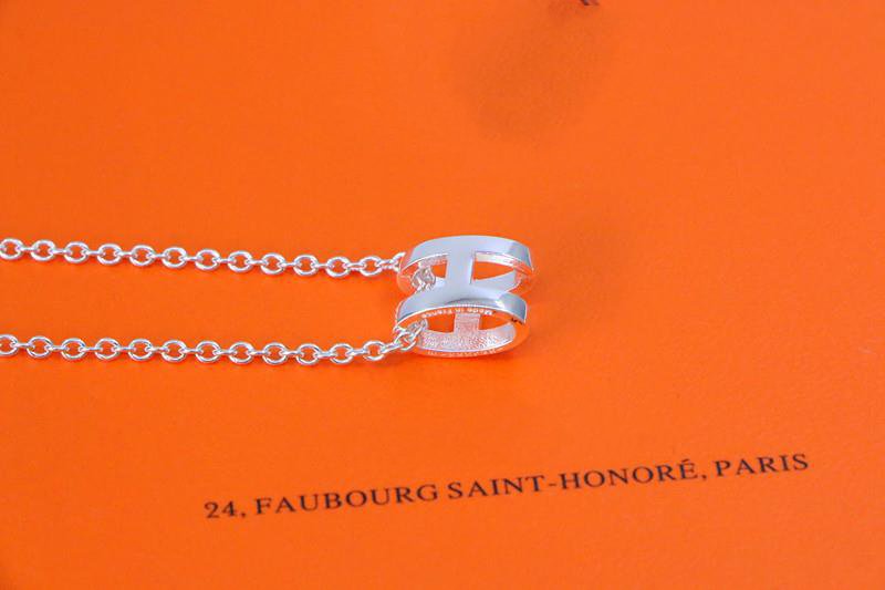 [Vellora Opalyn]HM NECKLACE H LETTER OVAL SERIES