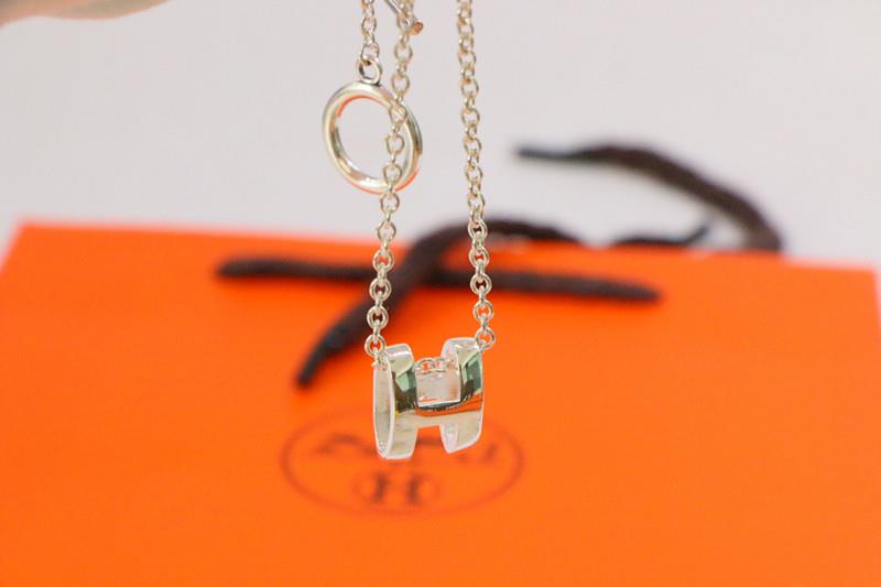 [Vellora Opalyn]HM NECKLACE H LETTER OVAL SERIES