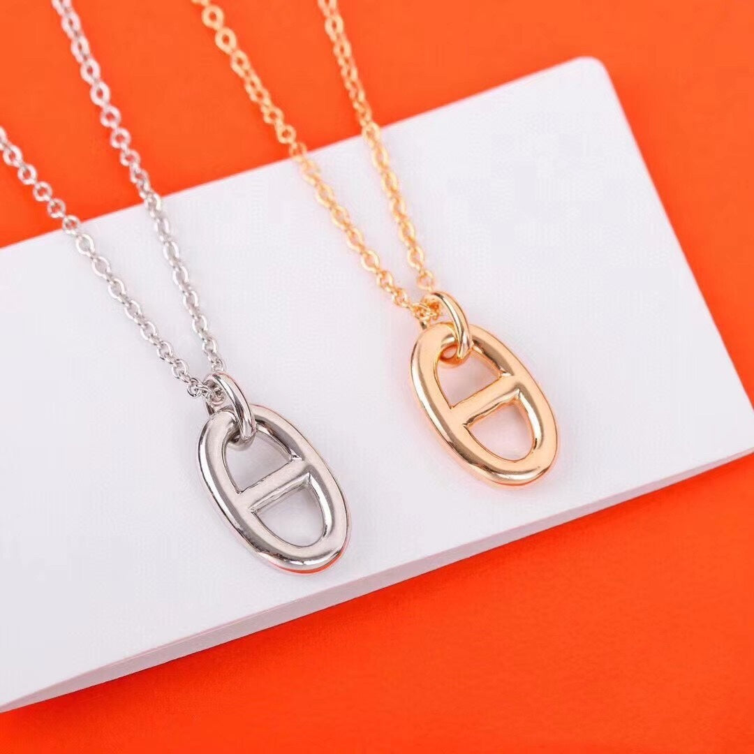 [Vellora Opalyn]HM PIG NOSE NECKLACE
