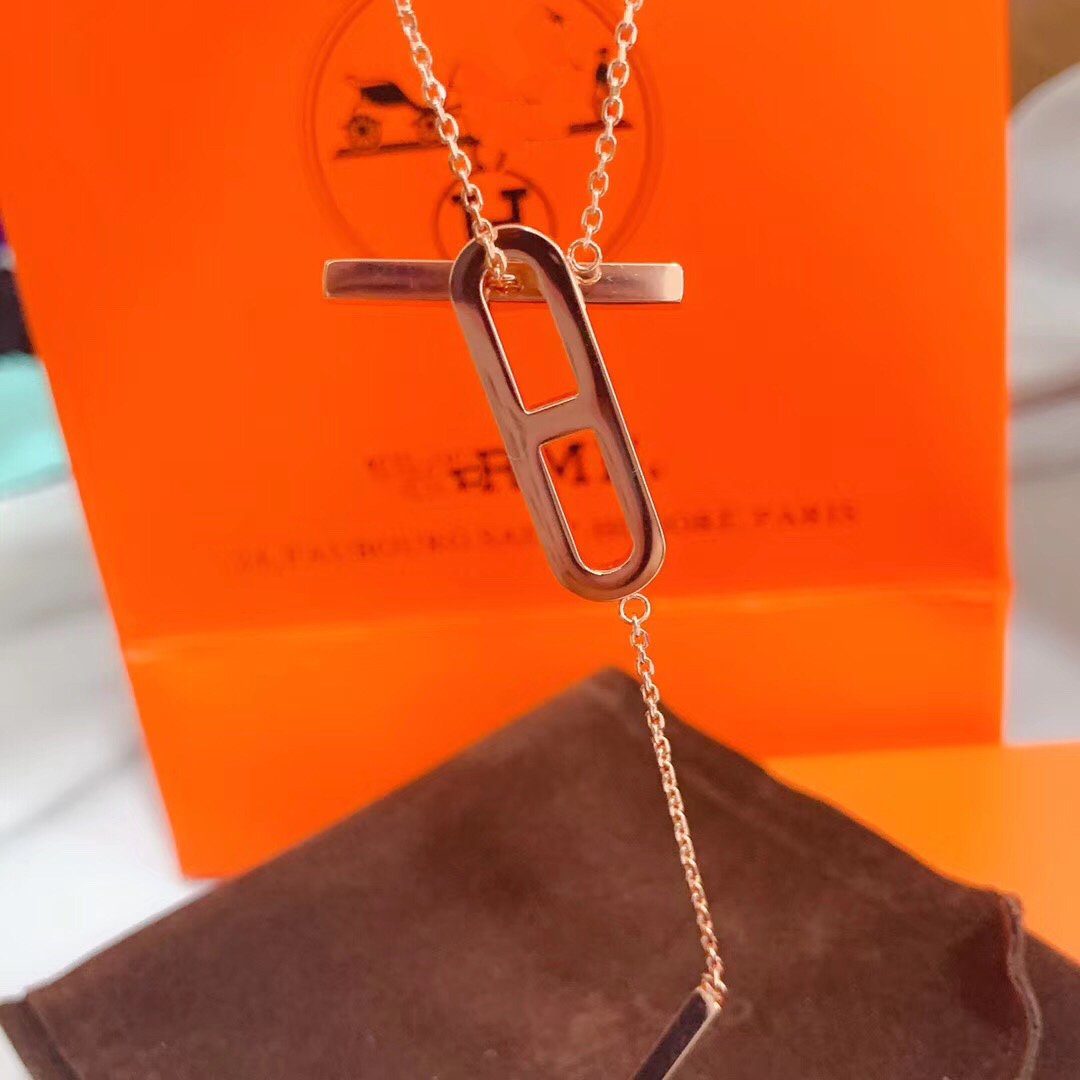 [Vellora Opalyn]HM NECKLACE PLATINUM ROSE GOLD DIAMOND
