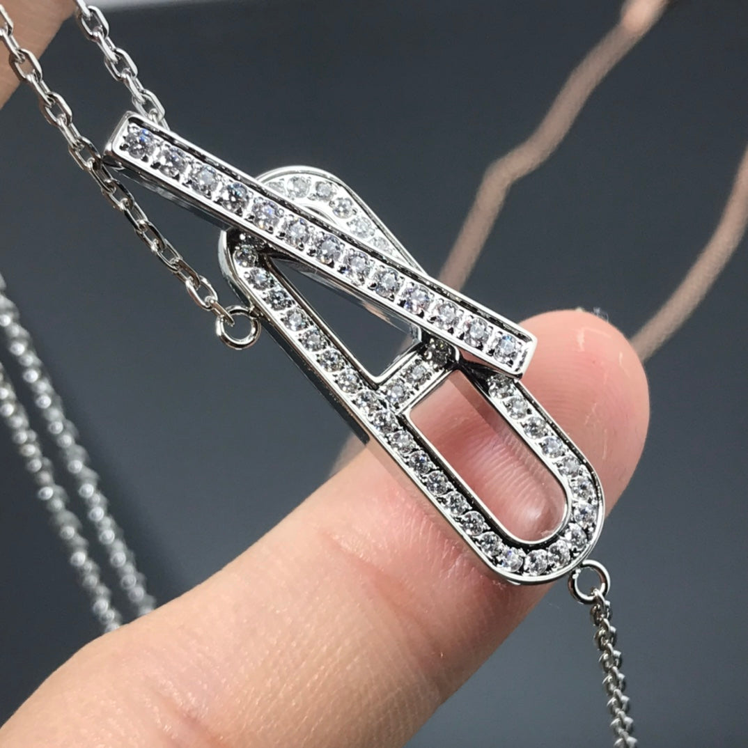 [Vellora Opalyn]HM NECKLACE PLATINUM ROSE GOLD DIAMOND