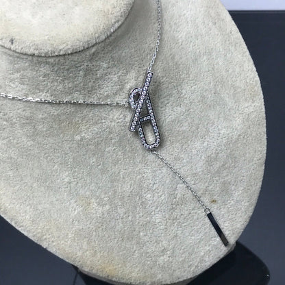 [Vellora Opalyn]HM NECKLACE PLATINUM ROSE GOLD DIAMOND