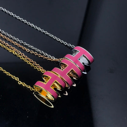 [Vellora Opalyn]H NECKLACE PINK