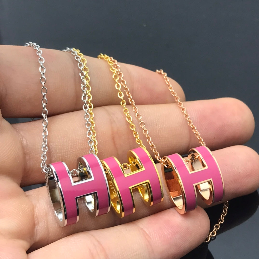 [Vellora Opalyn]H NECKLACE PINK