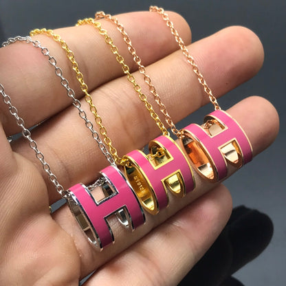 [Vellora Opalyn]H NECKLACE PINK