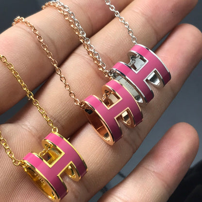 [Vellora Opalyn]H NECKLACE PINK