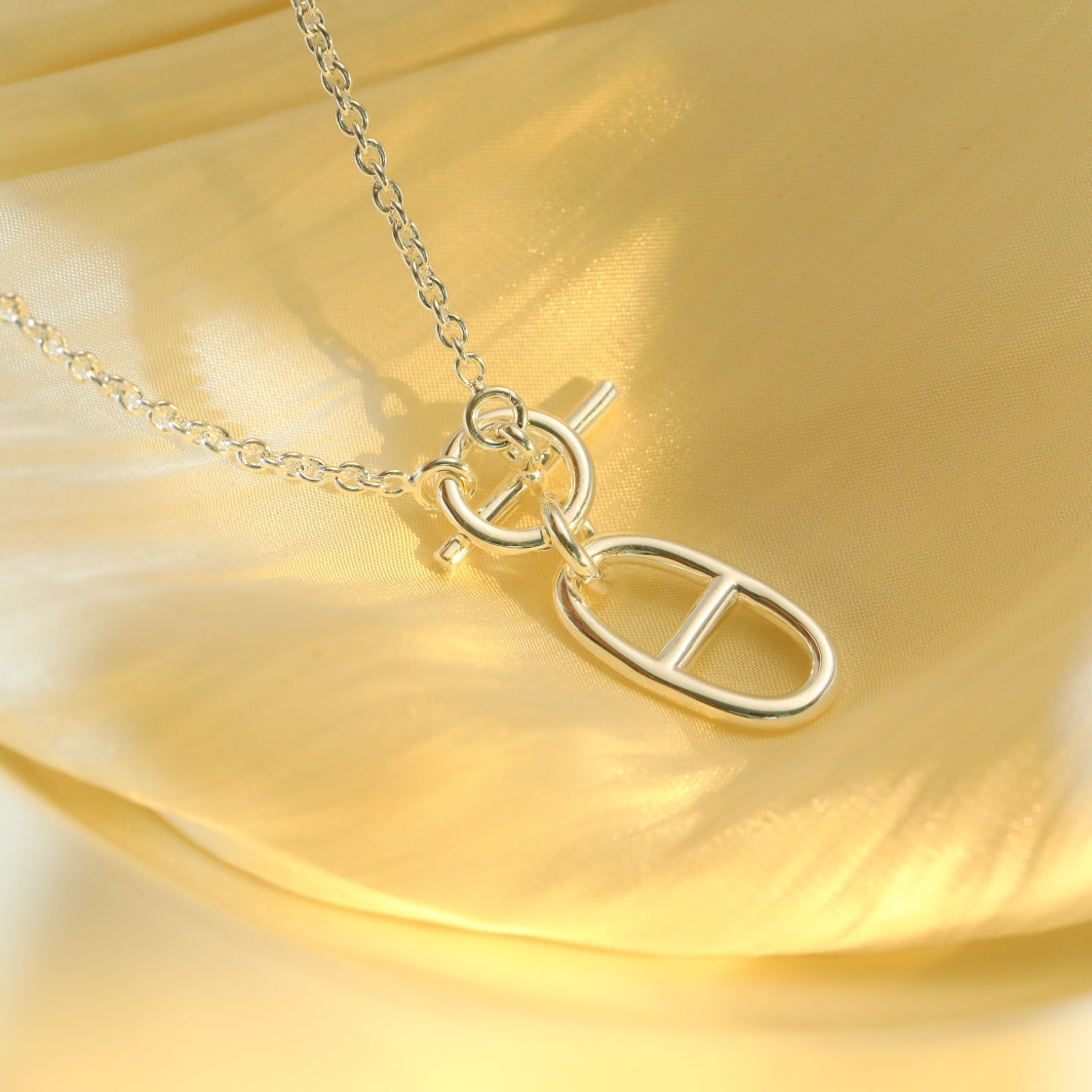 [Vellora Opalyn]HM CHAINE D'ANCRE PENDANT NECKLACE STERLING SILVER