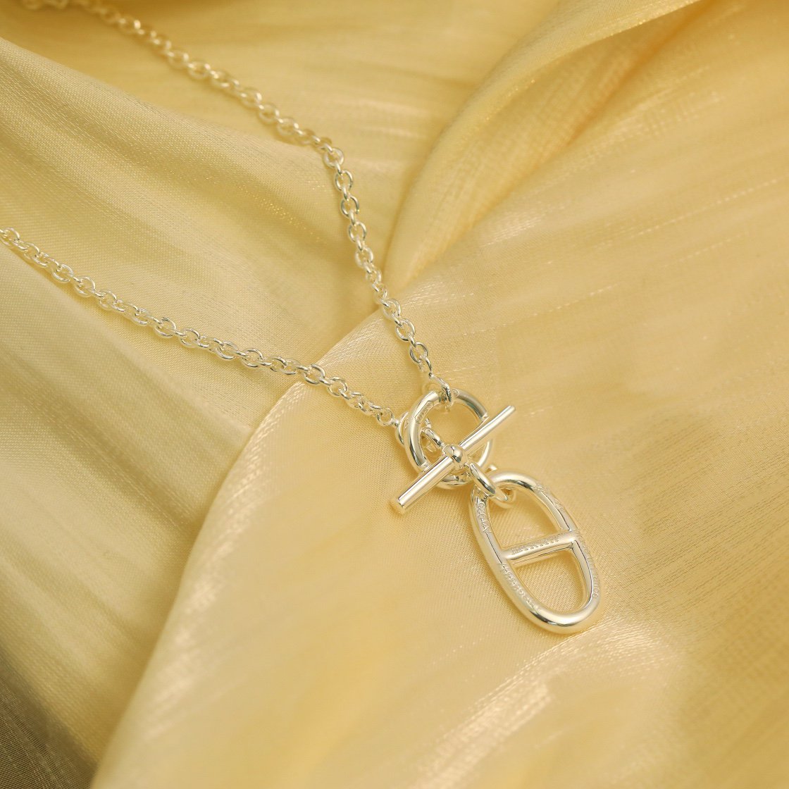 [Vellora Opalyn]HM CHAINE D'ANCRE PENDANT NECKLACE STERLING SILVER