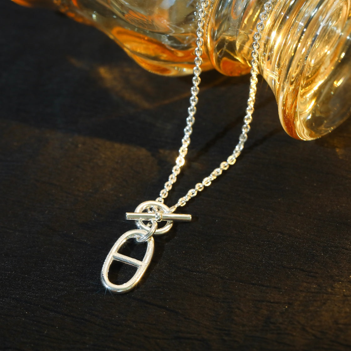 [Vellora Opalyn]HM CHAINE D'ANCRE PENDANT NECKLACE STERLING SILVER