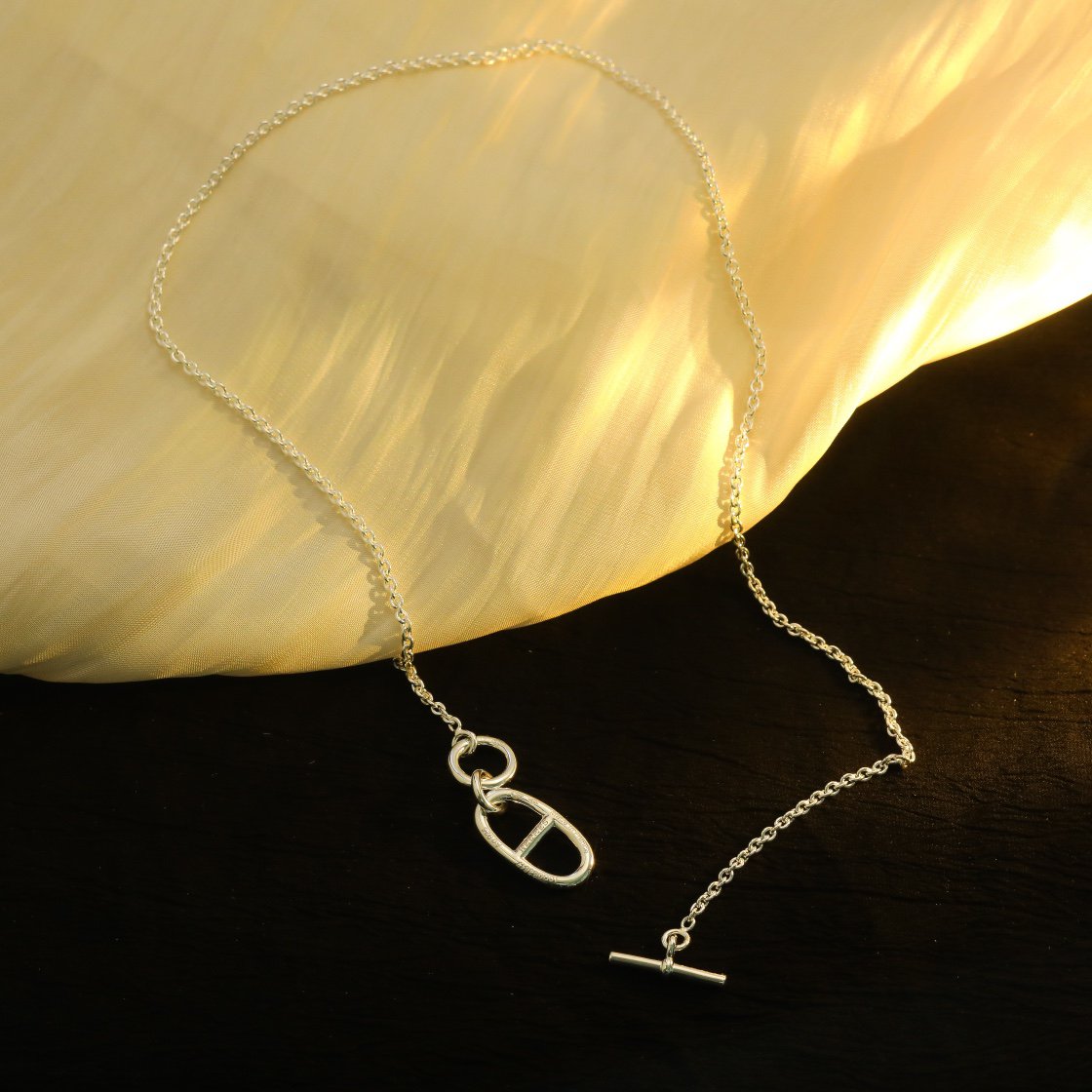 [Vellora Opalyn]HM CHAINE D'ANCRE PENDANT NECKLACE STERLING SILVER