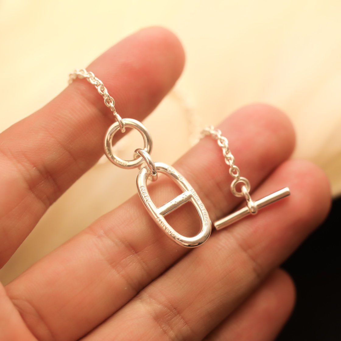 [Vellora Opalyn]HM CHAINE D'ANCRE PENDANT NECKLACE STERLING SILVER