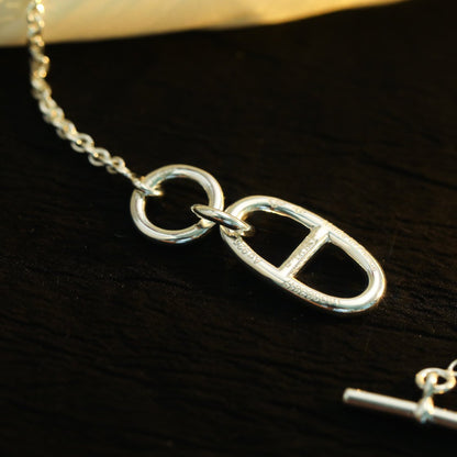 [Vellora Opalyn]HM CHAINE D'ANCRE PENDANT NECKLACE STERLING SILVER